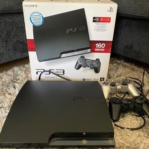 PlayStation 3 Black 160 GB included 7 games